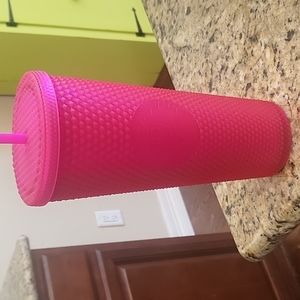 Starbucks hot pink studded tumbler